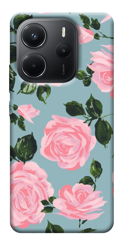 Чохол Рожевий принт для Xiaomi Redmi Note 14 4G (Int. version)
