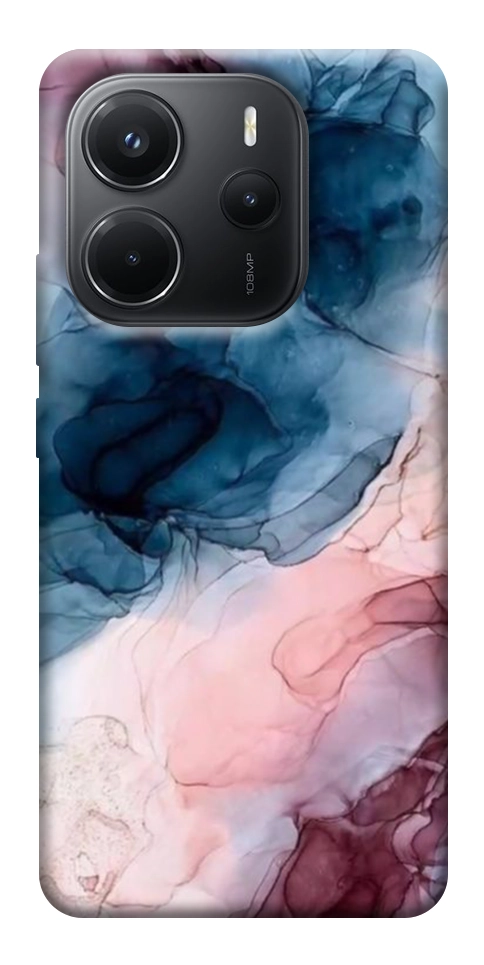 Чохол Рожево-блакитні розводи для Xiaomi Redmi Note 14 4G (Int. version)