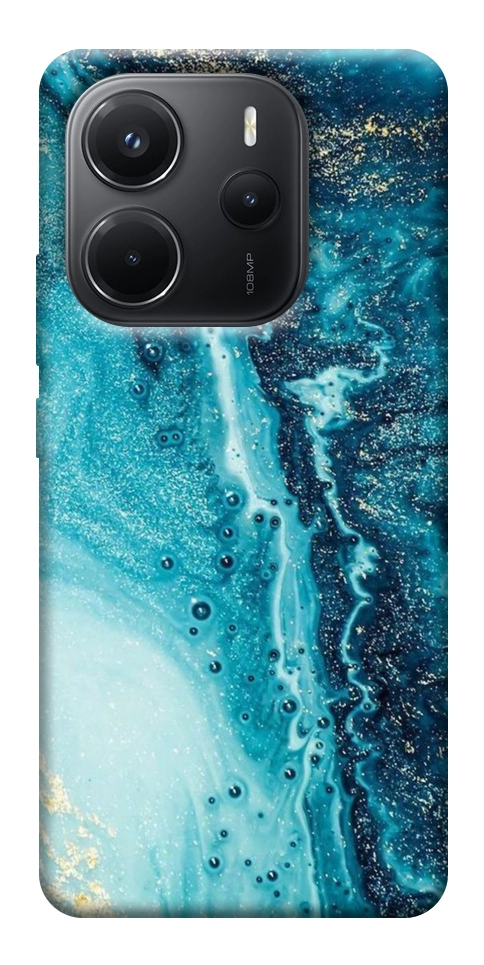 Чехол Голубая краска для Xiaomi Redmi Note 14 4G (Int. version)