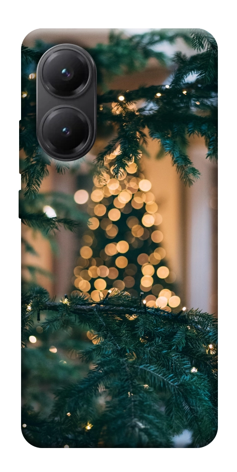 Чехол Елочная гирлянда для Xiaomi Poco X7 Pro