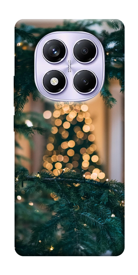 Чехол Елочная гирлянда для Xiaomi Poco X7