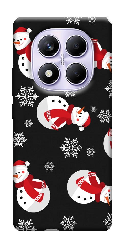Чехол Снеговики для Xiaomi Redmi Note 14 Pro 4G