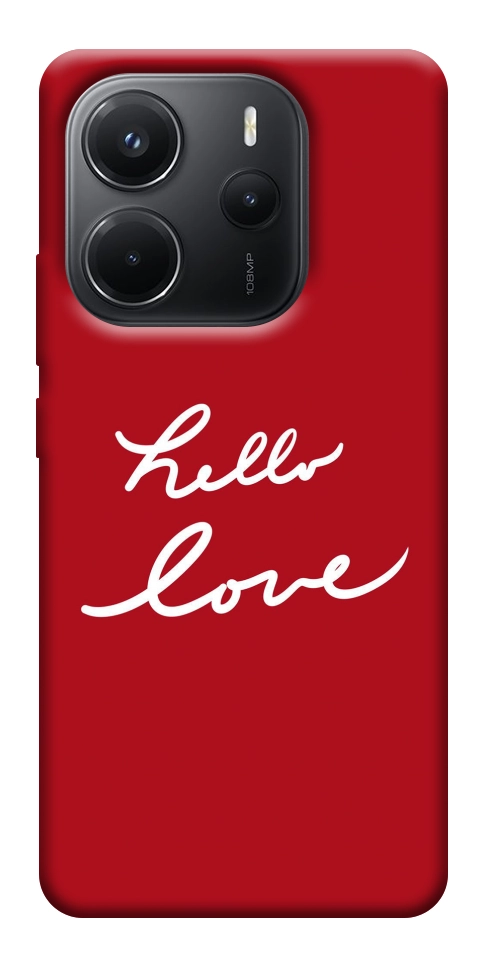Чехол Hello love для Xiaomi Redmi Note 14 4G (Int. version)
