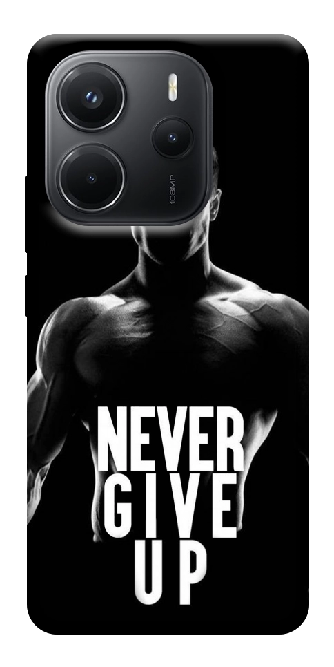 Чехол Never give up для Xiaomi Redmi Note 14 4G (Int. version)