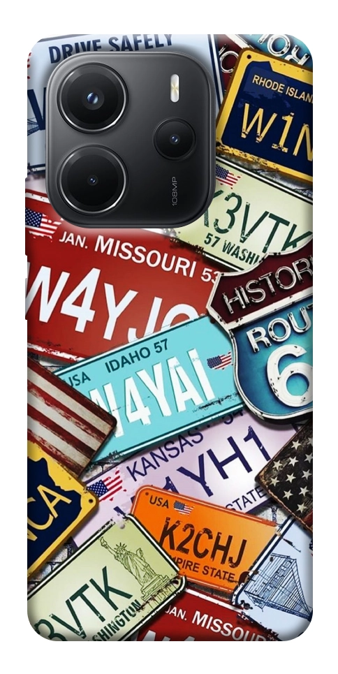 Чохол License plate для Xiaomi Redmi Note 14 4G (Int. version)