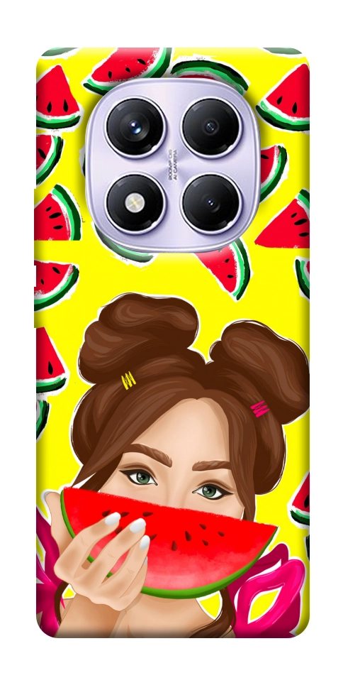 Чехол Watermelon girl для Xiaomi Redmi Note 14 Pro 4G