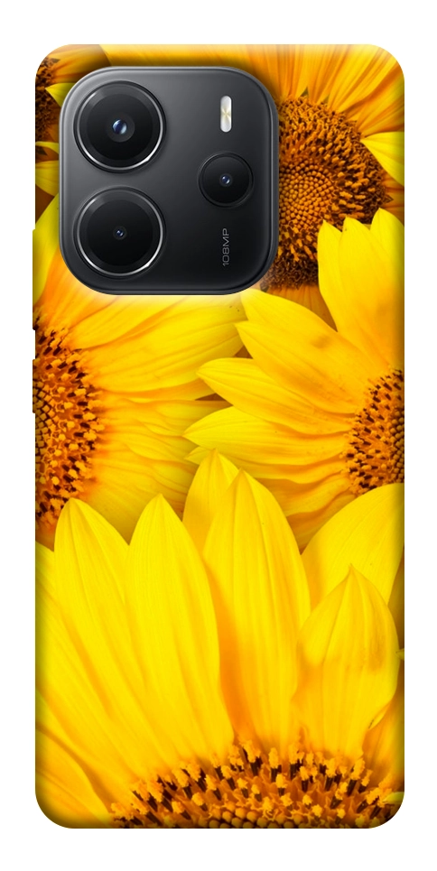 Чехол Букет подсолнухов для Xiaomi Redmi Note 14 4G (Int. version)