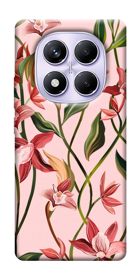 Чехол Floral motifs для Xiaomi Redmi Note 14 Pro 4G