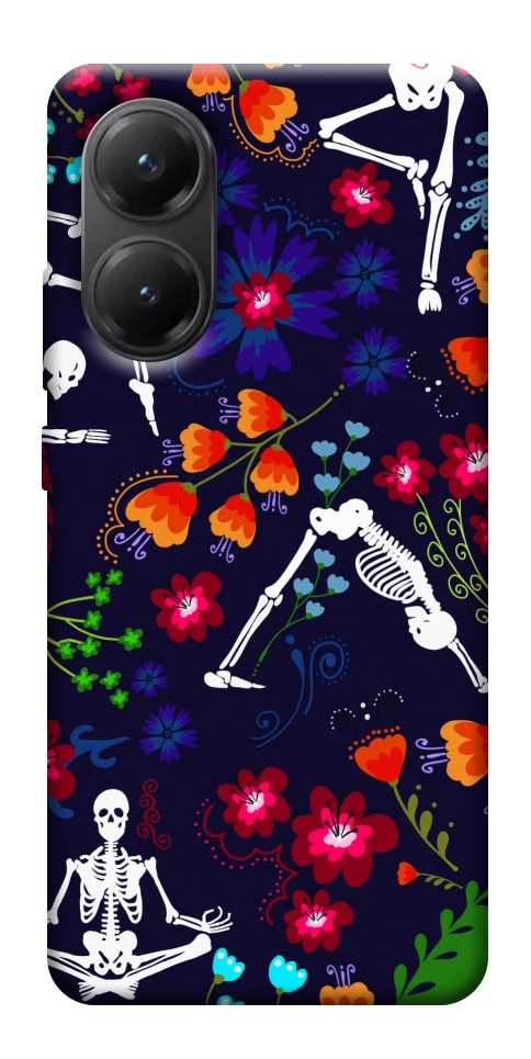 Чехол Yoga skeletons для Xiaomi Poco X7 Pro