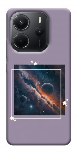 Чехол Космос в квадрате для Xiaomi Redmi Note 14 4G (Int. version)