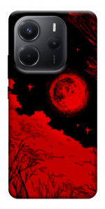 Чехол Кровавый закат солнца для Xiaomi Redmi Note 14 4G (Int. version)