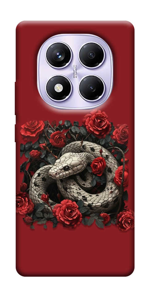 Чехол Roses snake для Xiaomi Redmi Note 14 Pro 4G