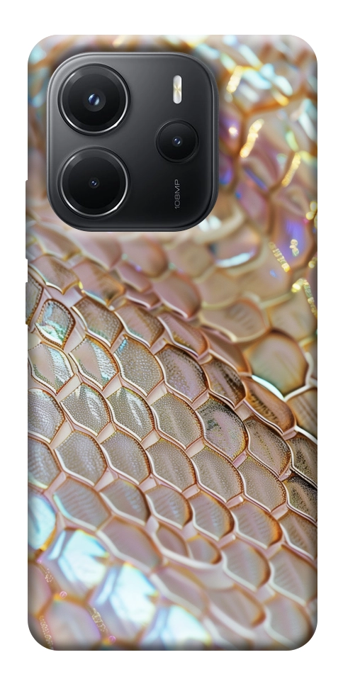 Чохол Gold snake skin для Xiaomi Redmi Note 14 4G (Int. version)