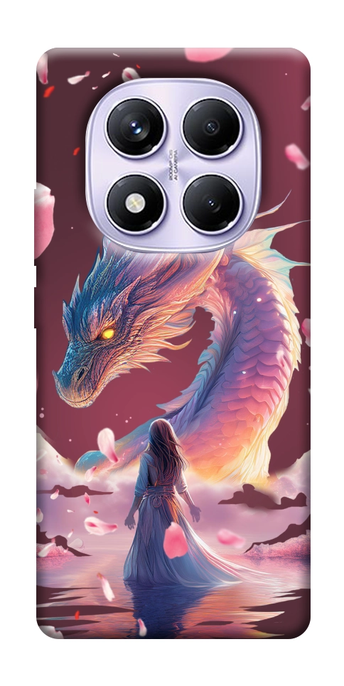 Чохол Girl and dragon для Xiaomi Redmi Note 14 Pro 4G