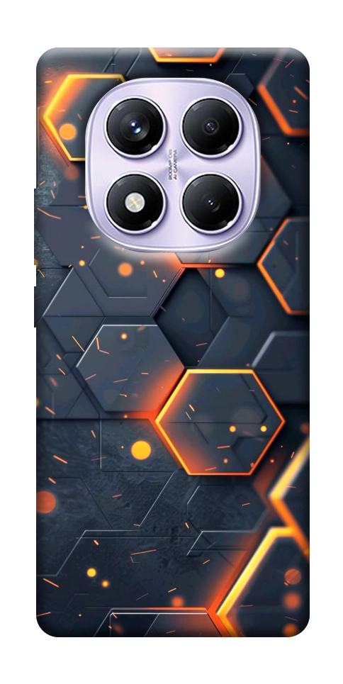 Чохол Burning hex pattern для Xiaomi Redmi Note 14 Pro 4G