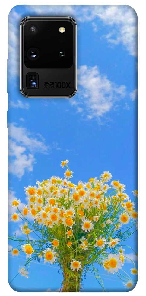 Чехол Sky flowers для Galaxy S20 Ultra (2020)