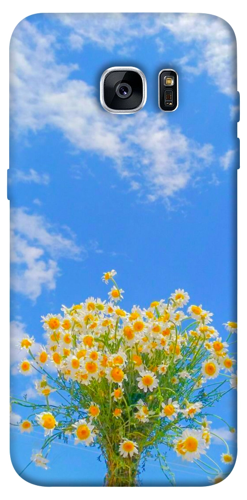 Чехол Sky flowers для Galaxy S7 Edge