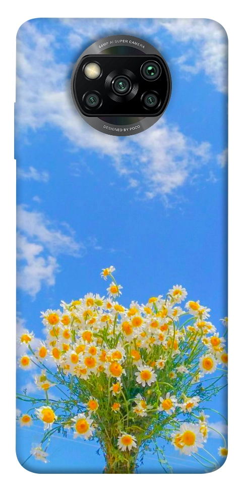 Чехол Sky flowers для Xiaomi Poco X3 NFC