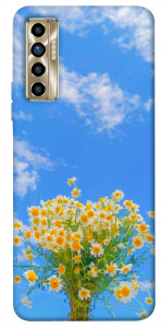 Чехол Sky flowers для TECNO Camon 17P