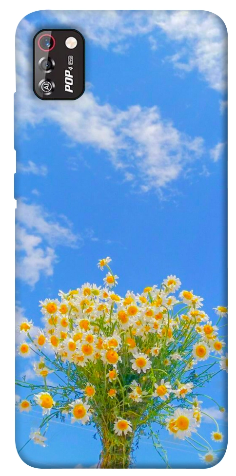 Чехол Sky flowers для TECNO POP 4 Pro