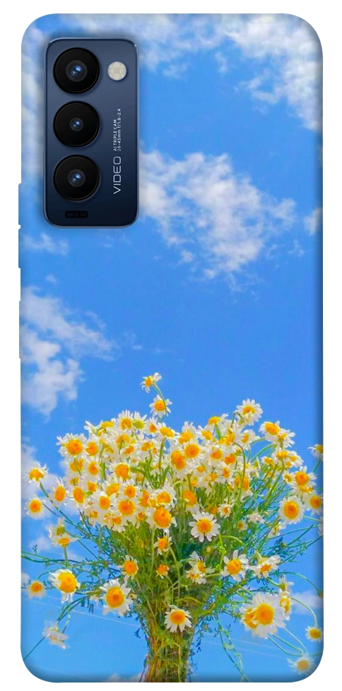 Чохол Sky flowers для TECNO Camon 18