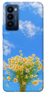 Чехол Sky flowers для Tecno Camon 18 P