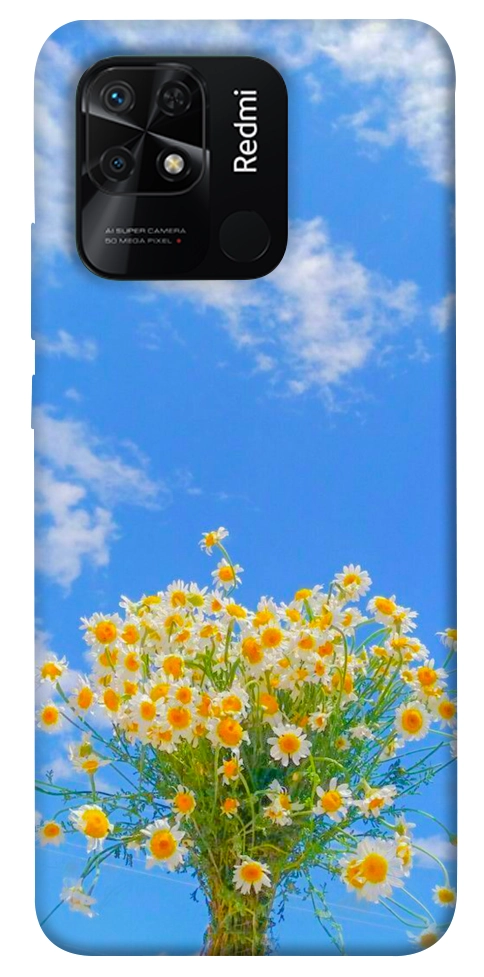 Чохол Sky flowers для Xiaomi Redmi 10C