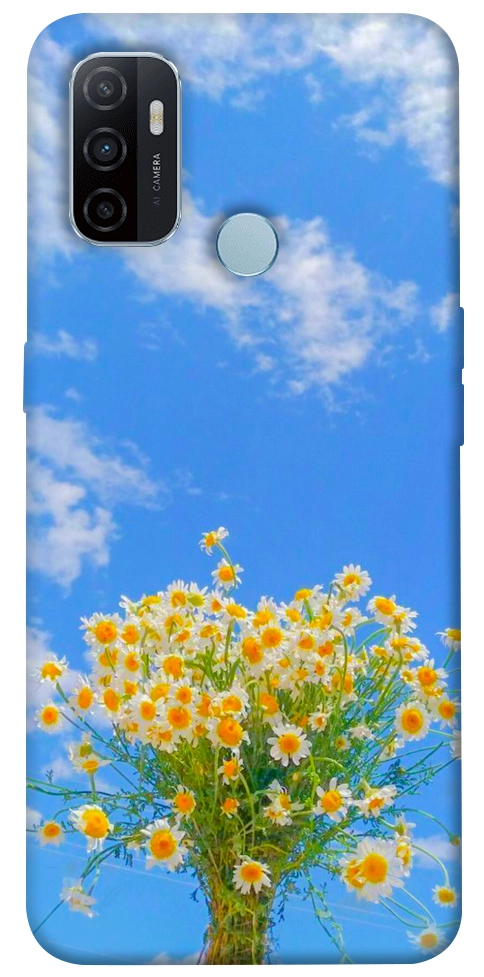 Чехол Sky flowers для Oppo A32