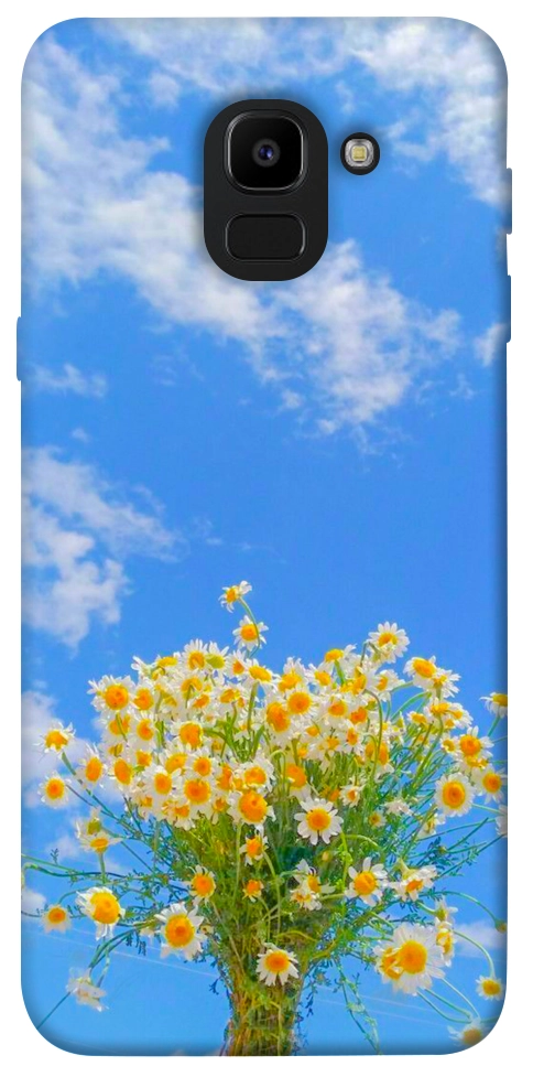 Чехол Sky flowers для Galaxy J6 (2018)