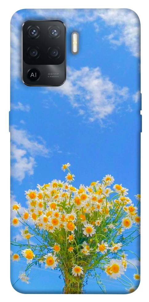 Чехол Sky flowers для Oppo Reno 5 Lite