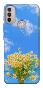 Чехол Sky flowers для Motorola Moto E40