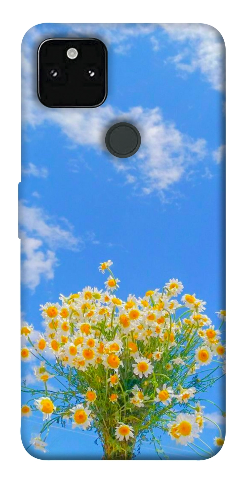 Чохол Sky flowers для Google Pixel 5A