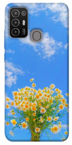 Чехол Sky flowers для ZTE Blade A52