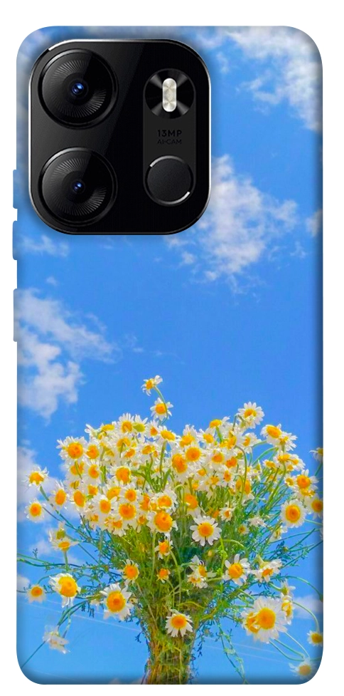 Чохол Sky flowers для Tecno Spark Go 2023