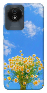 Чехол Sky flowers для Vivo Y02