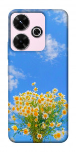 Чехол Sky flowers для Xiaomi Poco M6 4G