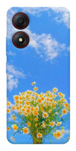 Чехол Sky flowers для ZTE Blade A34 4G