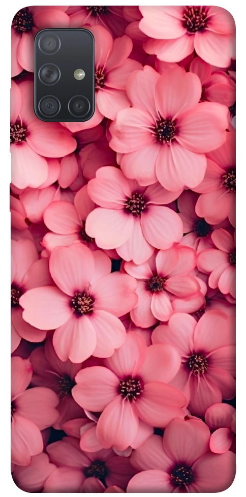 Чехол Pink flowers для Galaxy A71 (2020)