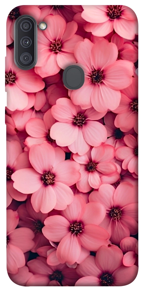 Чохол Pink flowers для Galaxy A11 (2020)