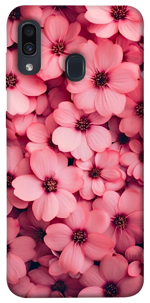 Чохол Pink flowers для Galaxy A30 (2019)