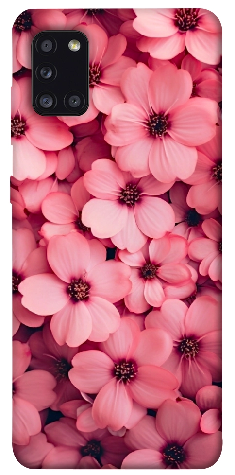 Чехол Pink flowers для Galaxy A31 (2020)