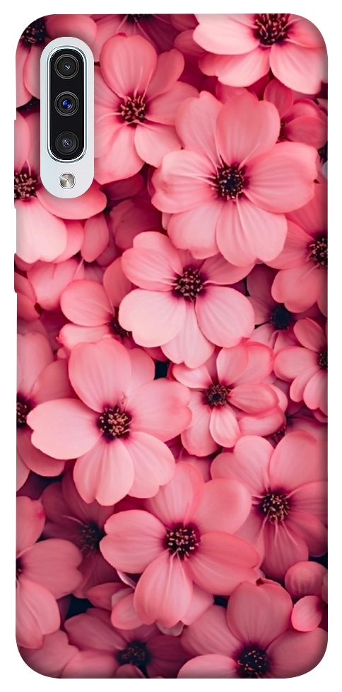 Чохол Pink flowers для Galaxy A50 (2019)