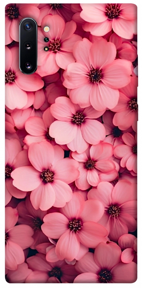 Чехол Pink flowers для Galaxy Note 10+ (2019)