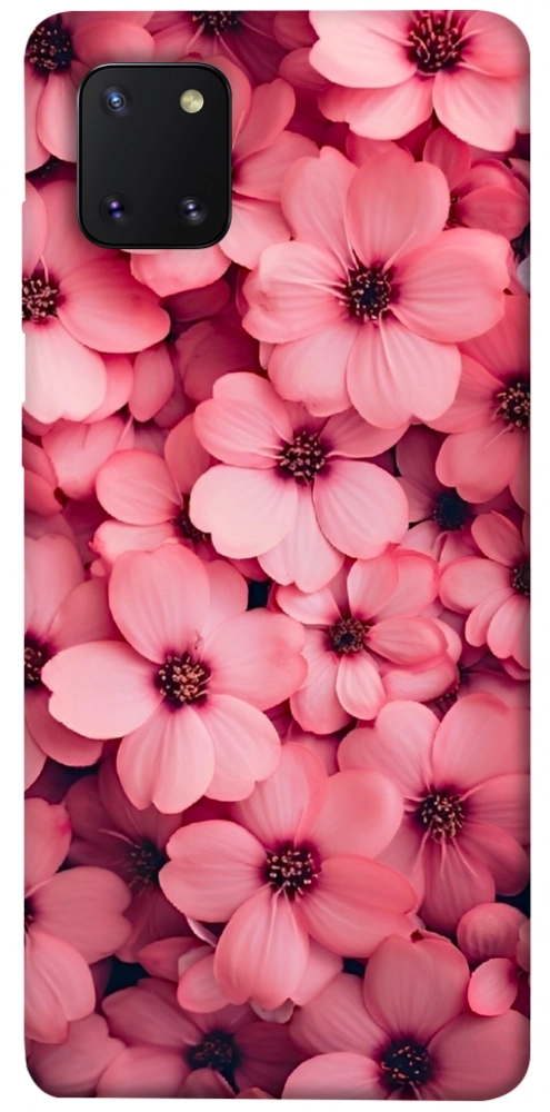 Чехол Pink flowers для Galaxy Note 10 Lite (2020)