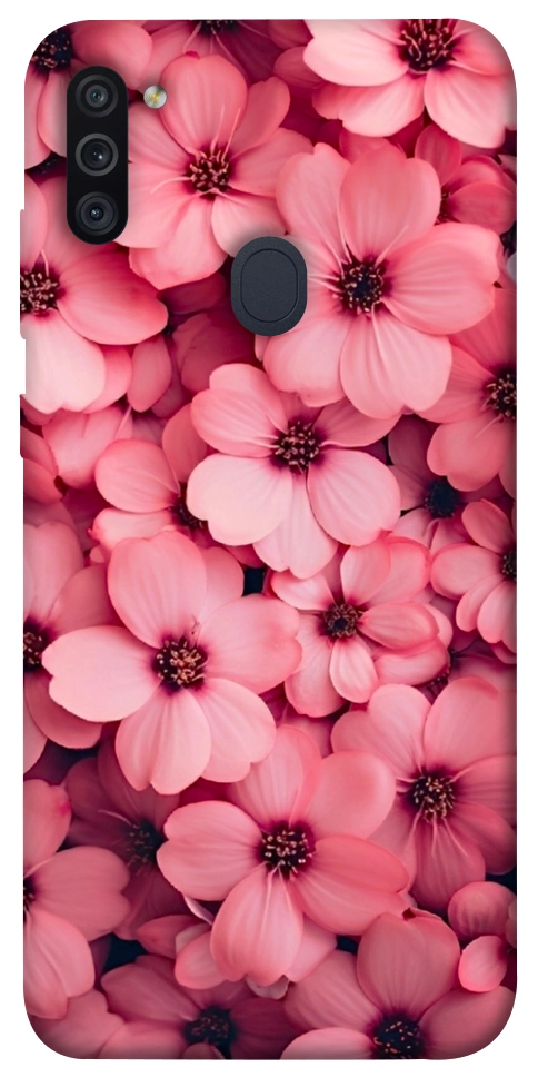 Чохол Pink flowers для Galaxy M11 (2020)