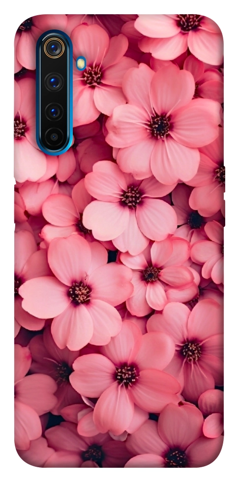 Чохол Pink flowers для Realme 6 Pro