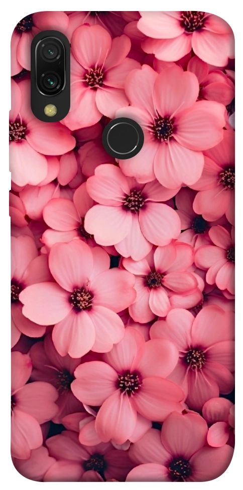 Чохол Pink flowers для Xiaomi Redmi 7