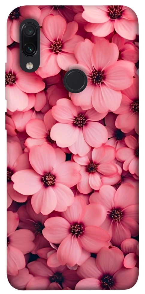 Чехол Pink flowers для Xiaomi Redmi Note 7