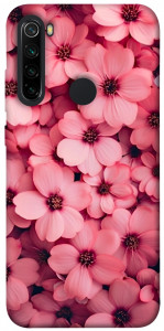 Чохол Pink flowers для Xiaomi Redmi Note 8