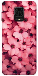 Чехол Pink flowers для Xiaomi Redmi Note 9 Pro